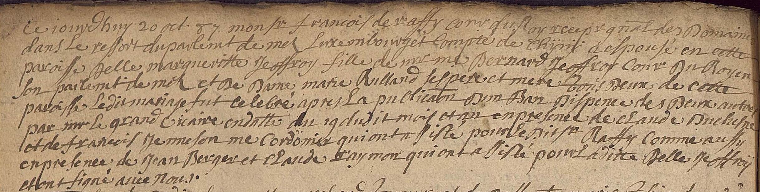 Acte de mariage RAFFY - GEOFFROY