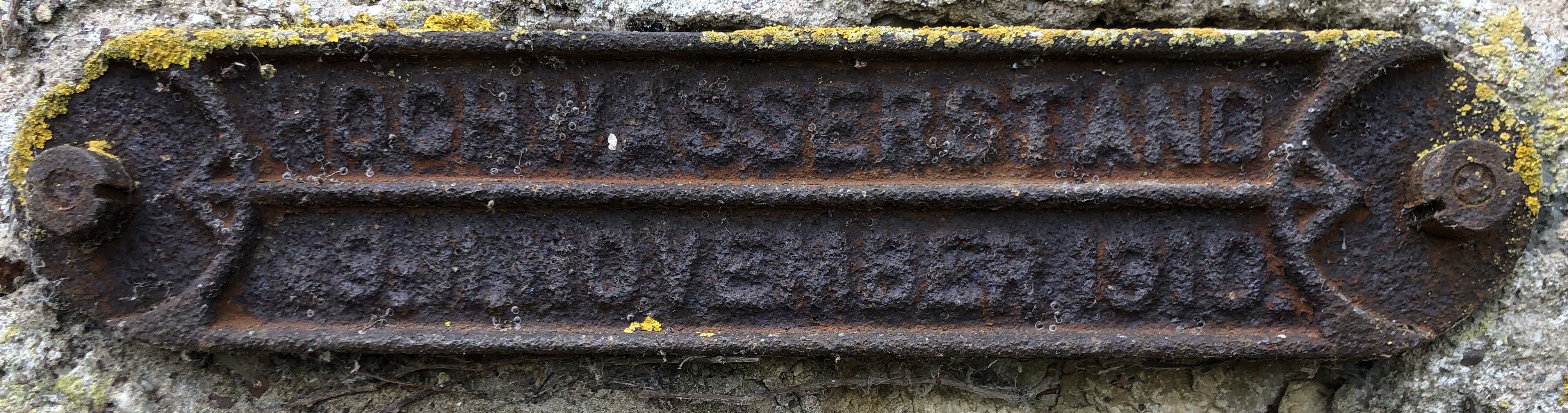 Plaque de crue 1910