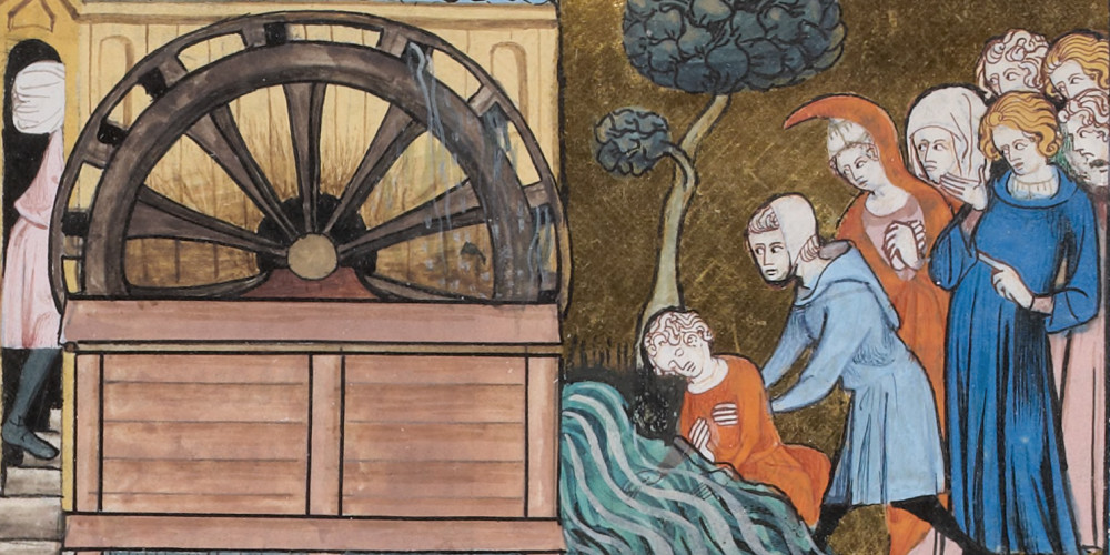 Moulin à eau de l'époque médiévale