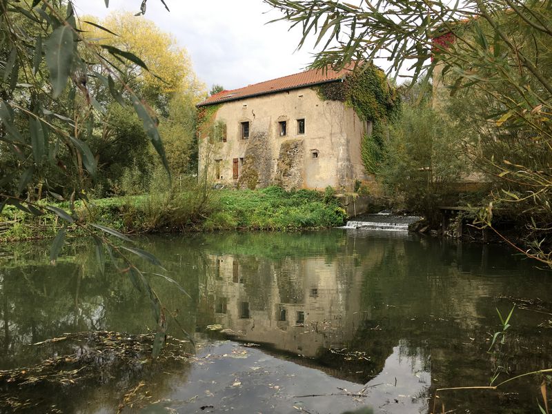 Vue arrière du moulin